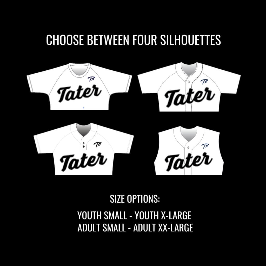 Custom Tater Baseball Uniforms and Team Gear