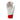 Palm view of premium Tater Baseball batting gloves, featuring durable white leather with red stitching and a blue accent, designed for a comfortable grip and long-lasting performance.